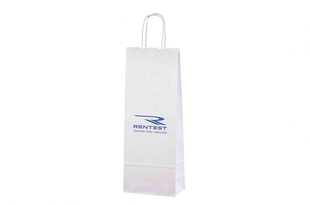 durable paper bag for 1 bottle 