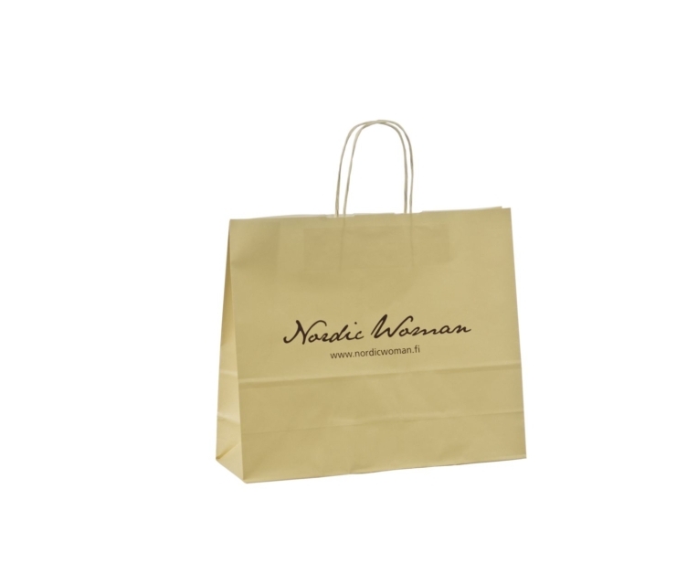 Beiget paperikassit painatuksella