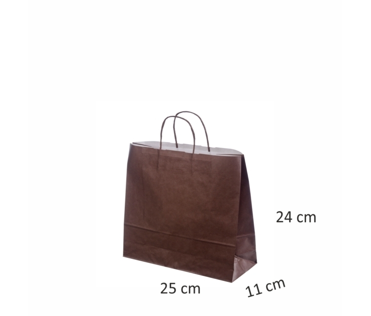 Tumepruunid paberkotid