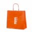 Oranssit paperikassit logolla