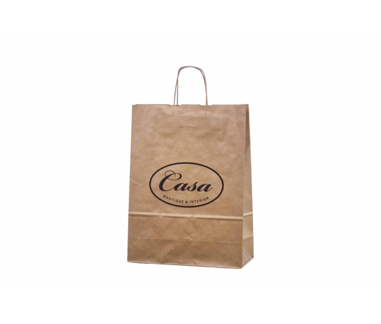 Ruskeat paperikassit omalla painatuksella