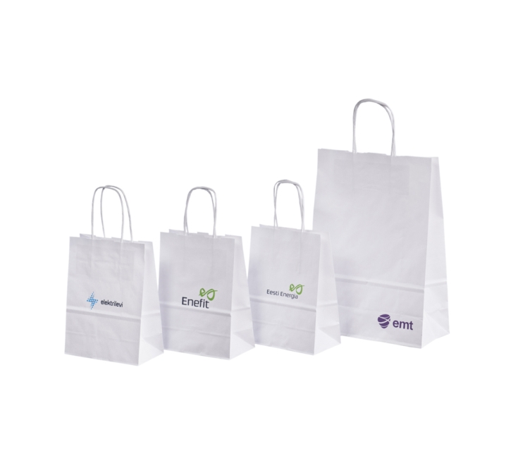 Valkoiset paperikassit