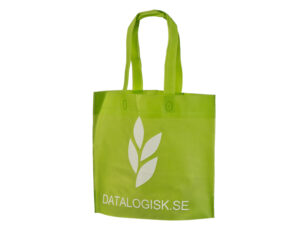 Edullinen vihreä non woven kassi