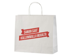 Valkoiset paperikassit