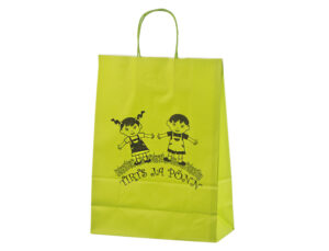 Vaaleanvihreät paperikassit