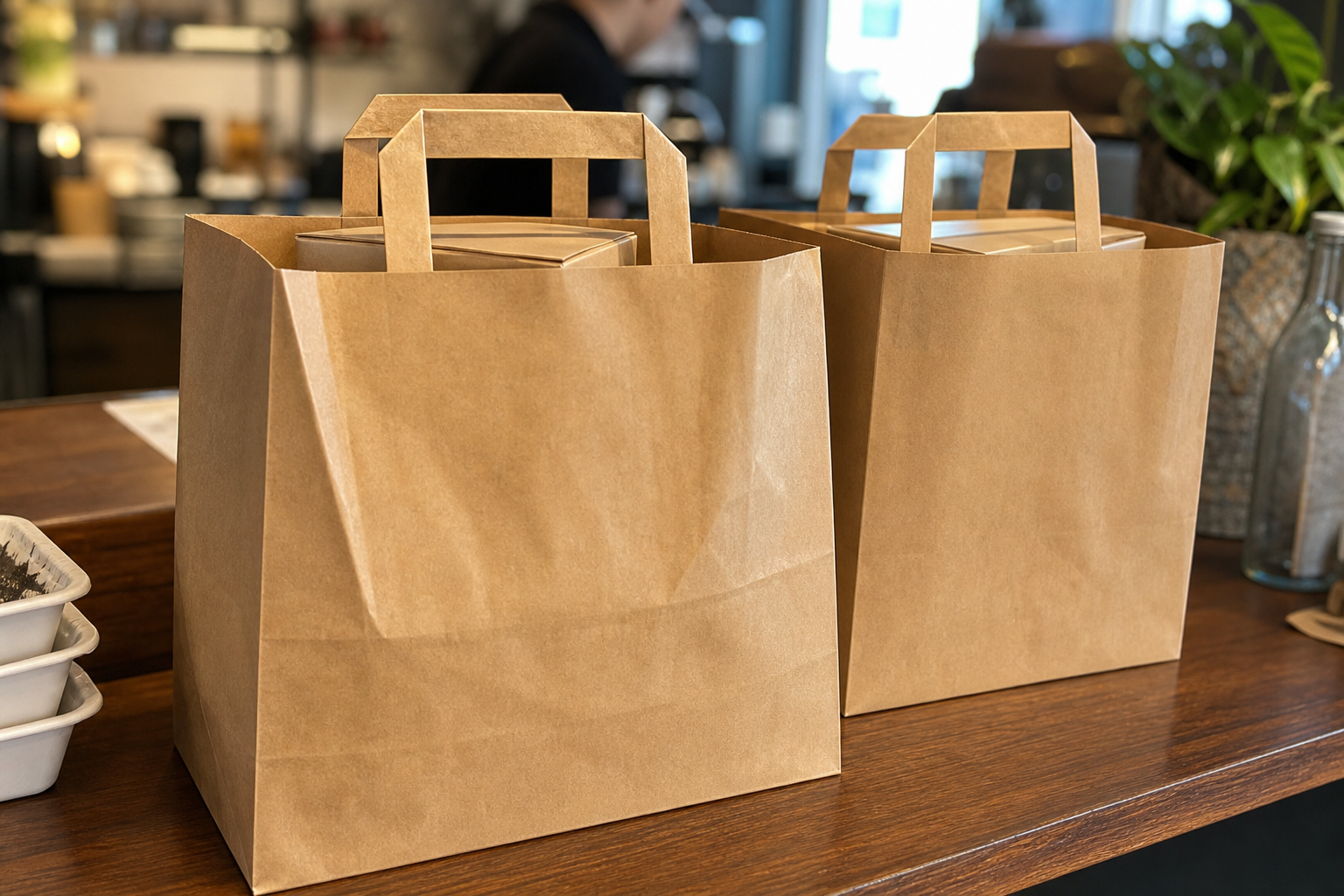 Tukeva take-away-kassi