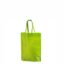 Roheline non woven riidest kott. Mõõdud: 29x35+11 cm.